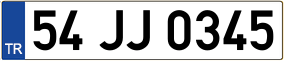 Truck License Plate
